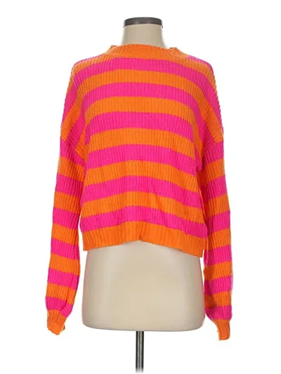 Pre-owned Shein Pullover Sweater In Pink