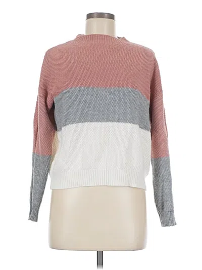 Pre-owned Shein Pullover Sweater In Pink