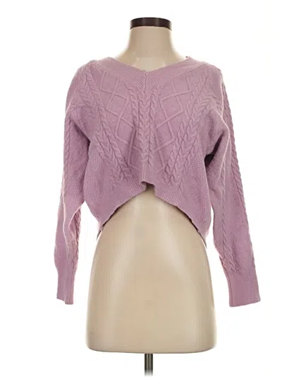 Pre-owned Shein Pullover Sweater In Purple