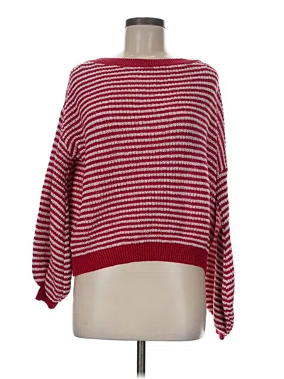 Pre-owned Shein Pullover Sweater In Red