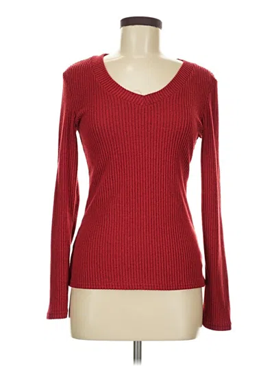 Pre-owned Shein Pullover Sweater In Red
