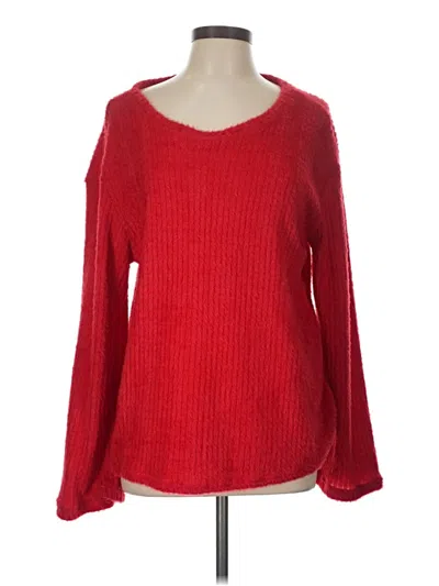 Pre-owned Shein Pullover Sweater In Red