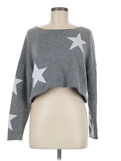Pre-owned Shein Pullover Sweater In Silver