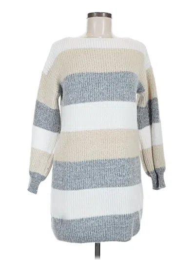 Pre-owned Shein Pullover Sweater In Silver