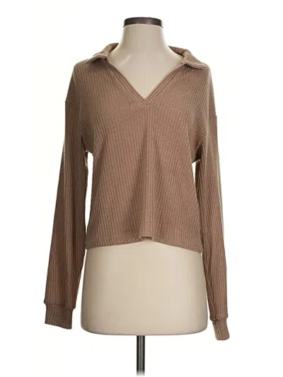 Pre-owned Shein Pullover Sweater In Tan