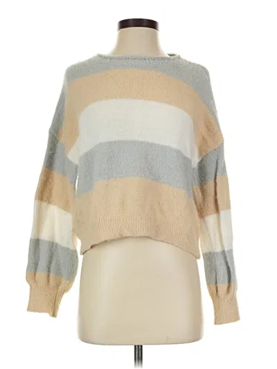 Pre-owned Shein Pullover Sweater In Tan