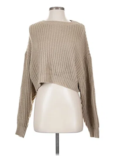 Pre-owned Shein Pullover Sweater In Tan