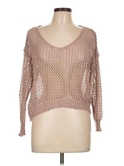 Pre-owned Shein Pullover Sweater In Tan