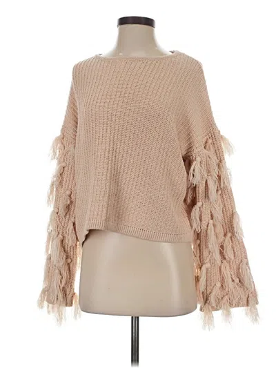 Pre-owned Shein Pullover Sweater In Tan