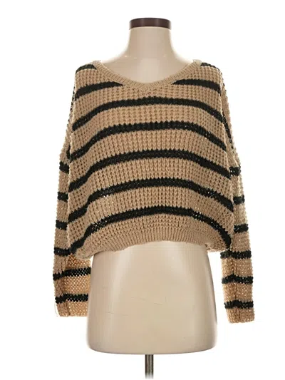 Pre-owned Shein Pullover Sweater In Tan