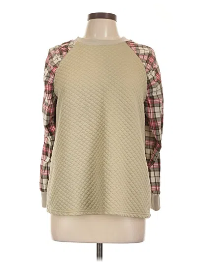 Pre-owned Shein Pullover Sweater In Tan