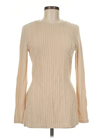 Pre-owned Shein Pullover Sweater In Tan