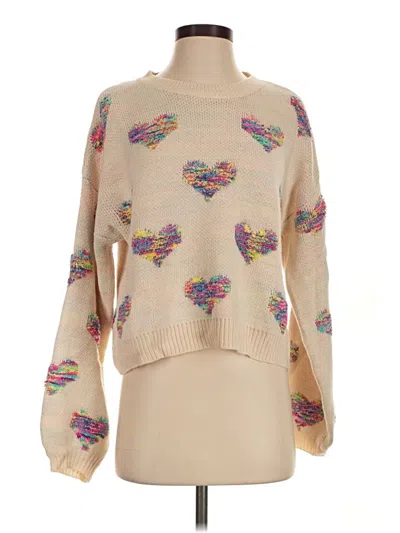 Pre-owned Shein Pullover Sweater In Tan