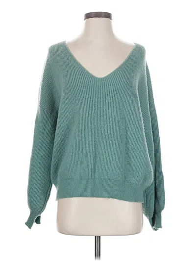 Pre-owned Shein Pullover Sweater In Teal