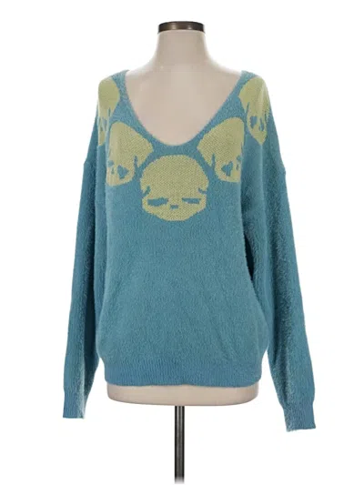 Pre-owned Shein Pullover Sweater In Teal
