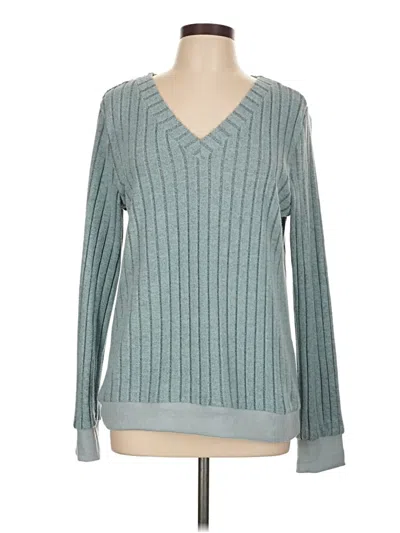 Pre-owned Shein Pullover Sweater In Teal