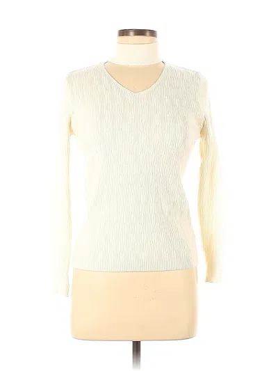 Pre-owned Shein Pullover Sweater In White