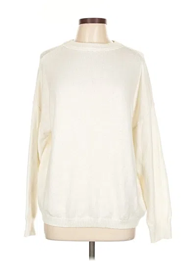 Pre-owned Shein Pullover Sweater In White