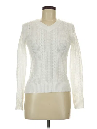 Pre-owned Shein Pullover Sweater In White