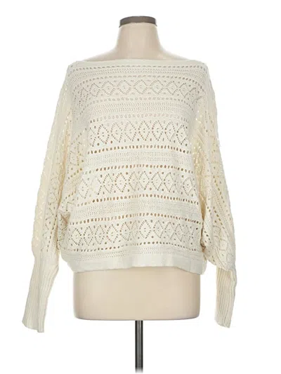 Pre-owned Shein Pullover Sweater In White