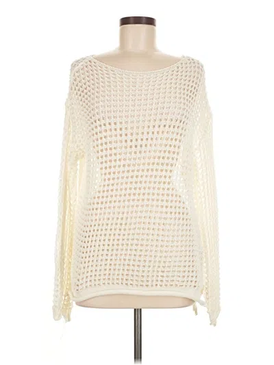 Pre-owned Shein Pullover Sweater In White
