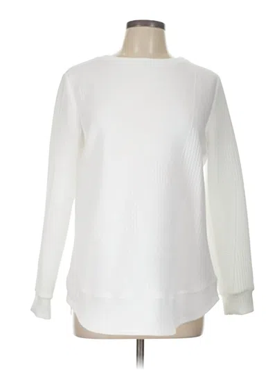 Pre-owned Shein Pullover Sweater In White