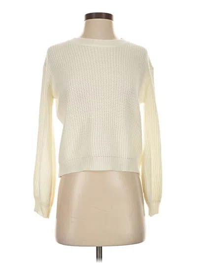 Pre-owned Shein Pullover Sweater In White