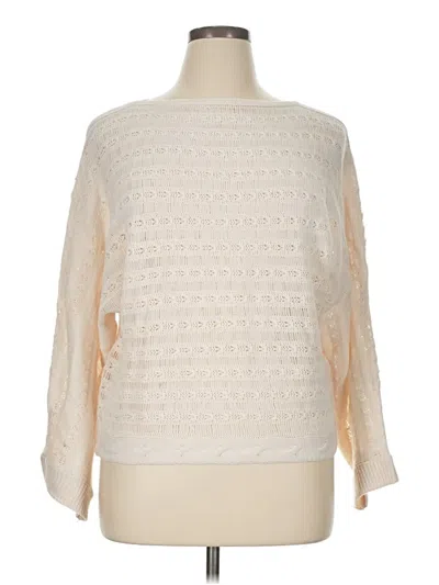 Pre-owned Shein Pullover Sweater In White