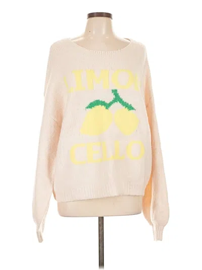 Pre-owned Shein Pullover Sweater In White