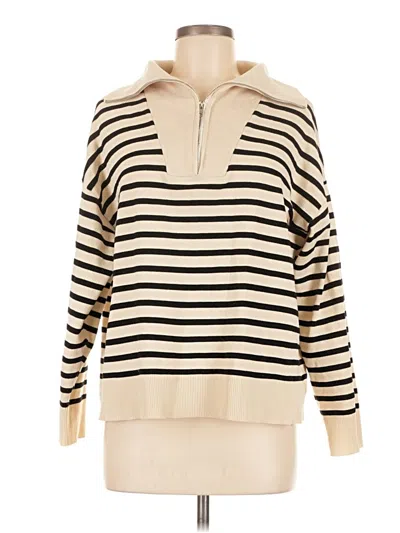 Pre-owned Shein Pullover Sweater In White