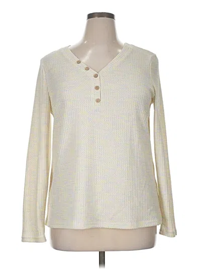 Pre-owned Shein Pullover Sweater In White