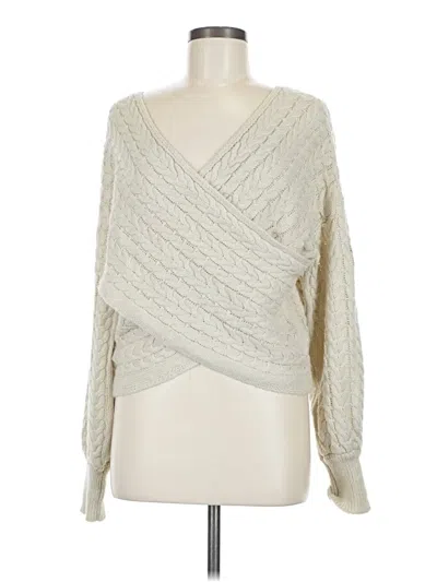 Pre-owned Shein Pullover Sweater In White
