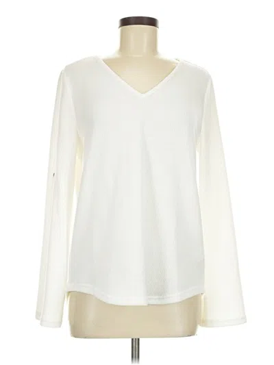 Pre-owned Shein Pullover Sweater In White