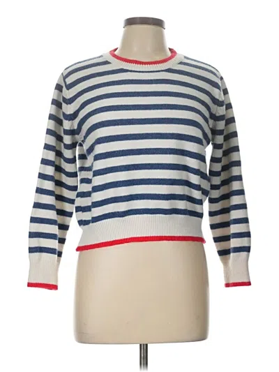 Pre-owned Shein Pullover Sweater In White
