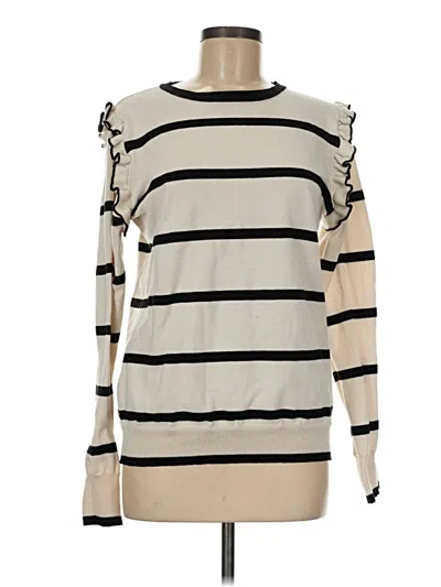 Pre-owned Shein Pullover Sweater In White