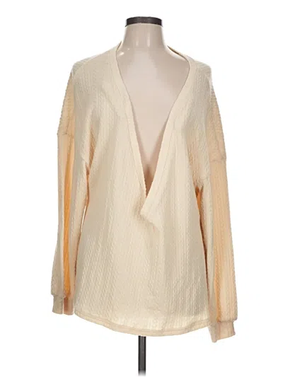 Pre-owned Shein Pullover Sweater In White