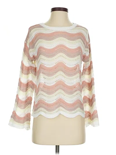 Pre-owned Shein Pullover Sweater In White