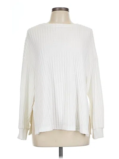 Pre-owned Shein Pullover Sweater In White