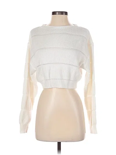 Pre-owned Shein Pullover Sweater In White