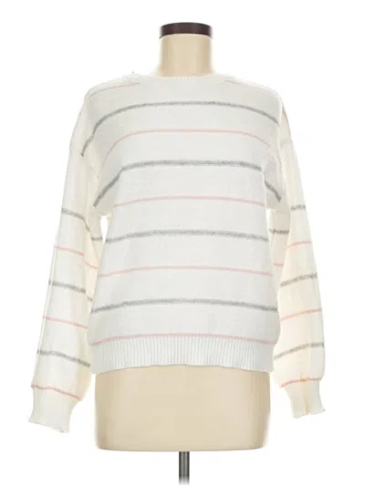 Pre-owned Shein Pullover Sweater In White
