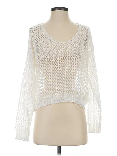 Pre-owned Shein Pullover Sweater In White
