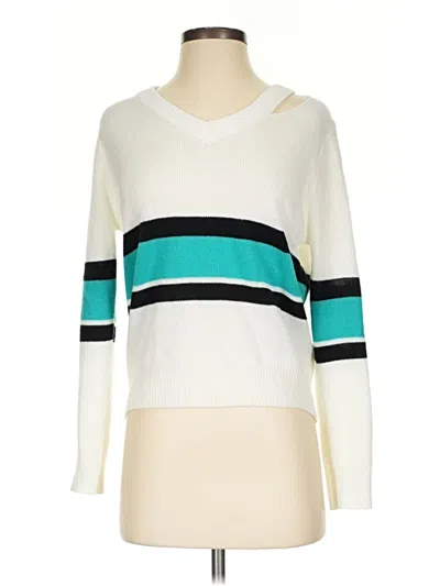 Pre-owned Shein Pullover Sweater In White