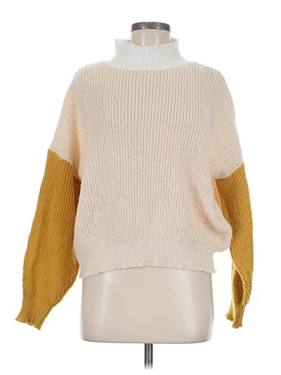 Pre-owned Shein Pullover Sweater In Yellow