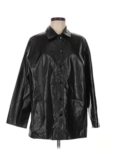 Pre-owned Shein Raincoat In Black