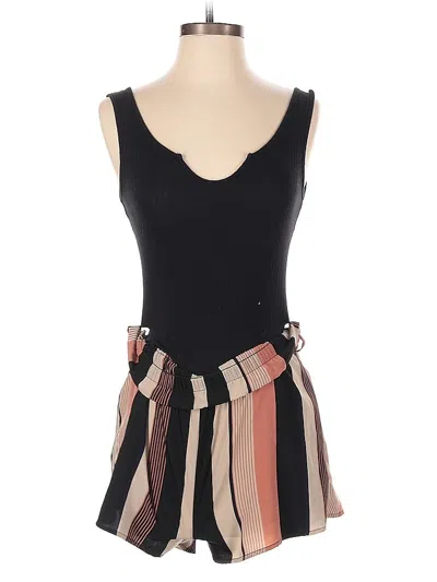 Pre-owned Shein Romper In Black