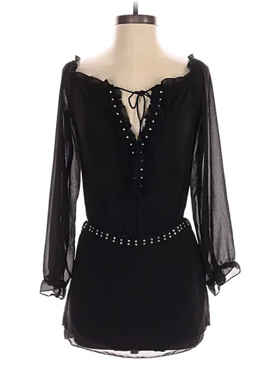 Pre-owned Shein Romper In Black
