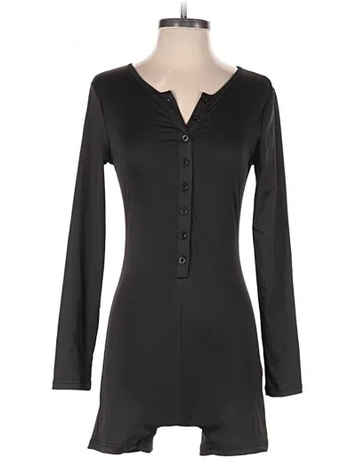 Pre-owned Shein Romper In Black