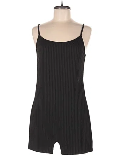 Pre-owned Shein Romper In Black
