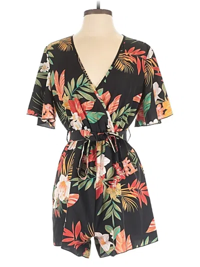 Pre-owned Shein Romper In Black