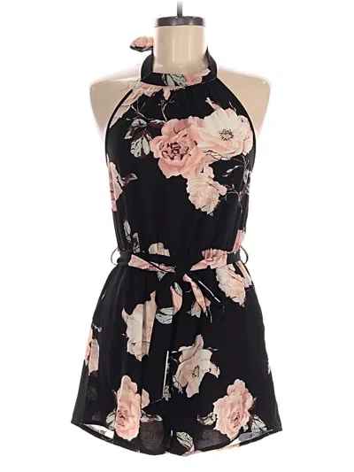 Pre-owned Shein Romper In Black
